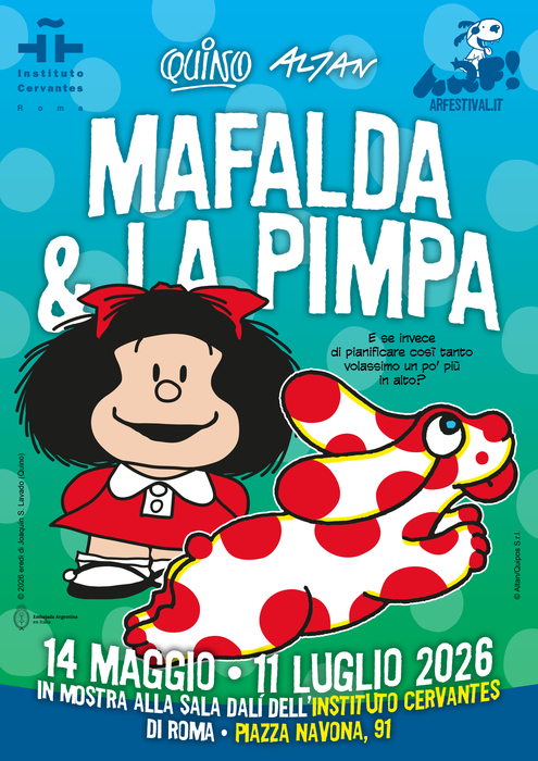 A Historic Meeting in Rome: Mafalda and La Pimpa Face to Face for the First Time in Piazza Navona