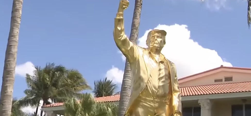 Not a Golden Calf”: Controversial 15-Foot Gold Trump Statue at Doral Golf Club Goes Viral