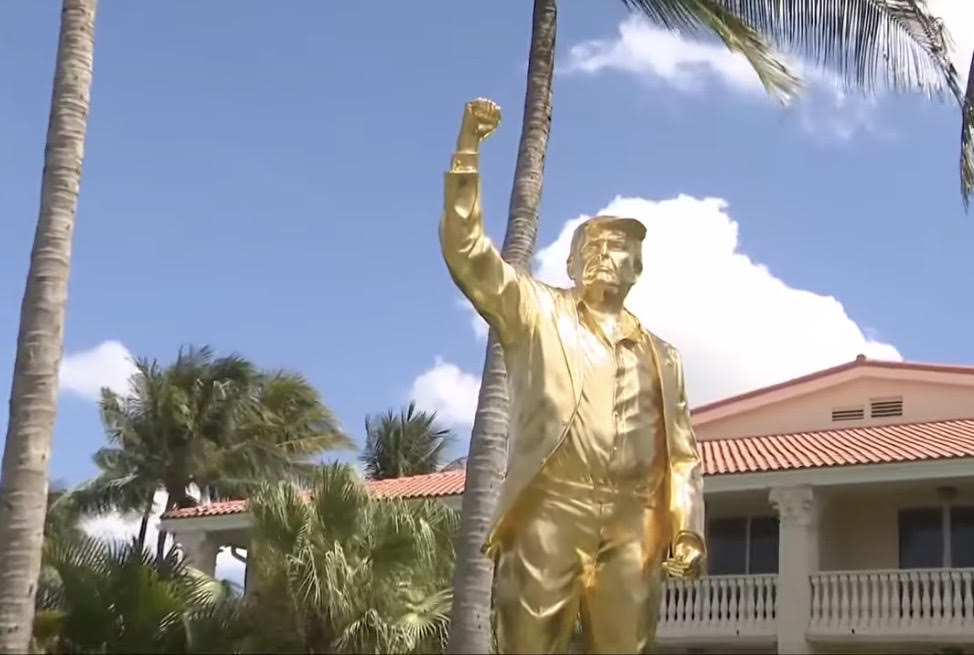 Not a Golden Calf”: Controversial 15-Foot Gold Trump Statue at Doral Golf Club Goes Viral
